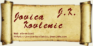 Jovica Kovlenić vizit kartica